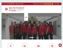 Tablet Screenshot of montereyparkcare.com